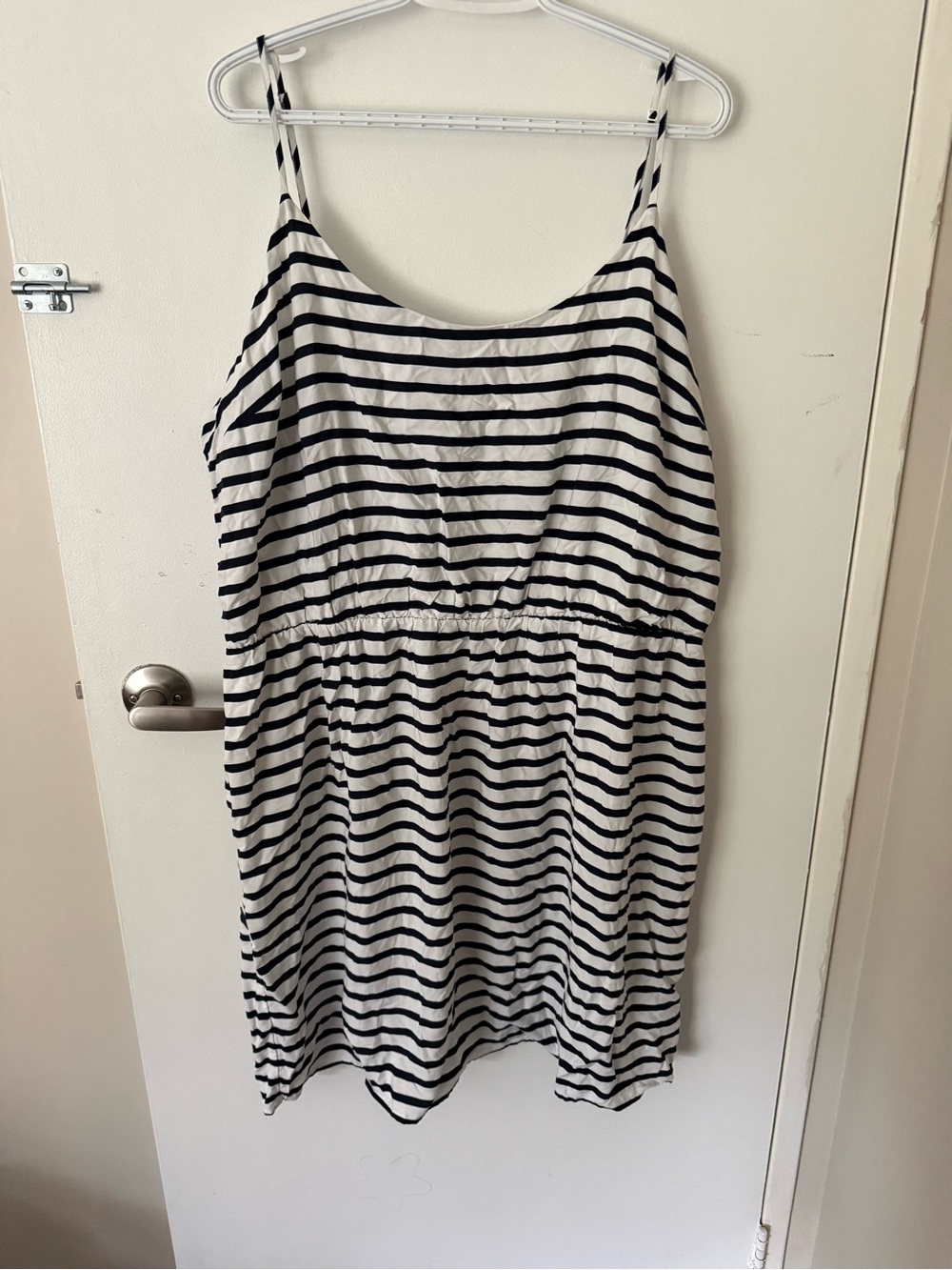 Striped Black and White Spaghetti Strap Sundress old navy XXL